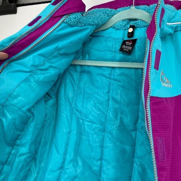 Gerry Youth Jacket Sz Xs Colorblock Purple Blue Insulated - Picture 11 of 16